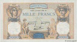 1000 Francs CÉRÈS ET MERCURE type modifié Numéro spécial FRANKREICH  1939 F.38.35 fST