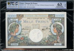 1000 Francs COMMERCE ET INDUSTRIE FRANCE  1940 F.39.03 UNC-