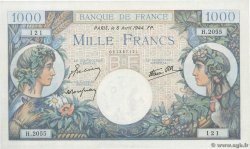 1000 Francs COMMERCE ET INDUSTRIE FRANCIA  1944 F.39.05 AU