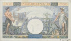 1000 Francs COMMERCE ET INDUSTRIE FRANCIA  1944 F.39.09 q.FDC