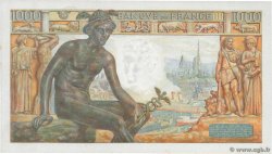 1000 Francs DÉESSE DÉMÉTER FRANKREICH  1942 F.40.06 fST+