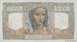 1000 Francs MINERVE ET HERCULE FRANCIA  1945 F.41.03 FDC