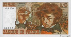 10 Francs BERLIOZ FRANCIA  1973 F.63.02 FDC