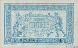 50 Centimes TRÉSORERIE AUX ARMÉES 1919 FRANCIA  1919 VF.02.10 FDC