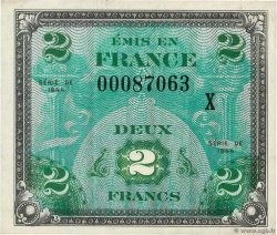 2 Francs DRAPEAU FRANCIA  1944 VF.16.03 q.FDC