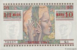 10 Mark SARRE FRANCIA  1947 VF.47.01 AU