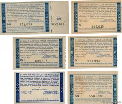 2 Francs BON DE SOLIDARITÉ Lot FRANCE regionalism and various  1941 KL.03vars UNC-