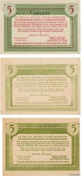 5 Francs BON DE SOLIDARITÉ Lot FRANCE regionalismo y varios  1941 KL.05vars SC+