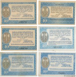 10 Francs BON DE SOLIDARITÉ Lot FRANCE regionalismo y varios  1941 KL.07vars SC+
