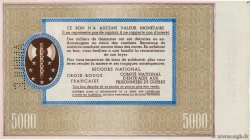 5000 Francs BON DE SOLIDARITÉ Annulé FRANCE Regionalismus und verschiedenen  1941 KL.13 fST+