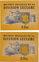 3 Francs Lot FRANCE regionalismo y varios  1944 KL.A1 EBC a SC