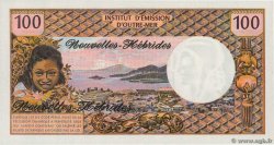 100 Francs NUEVAS HÉBRIDAS  1972 P.18b SC+