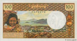 100 Francs TAHITI  1973 P.24b UNC-