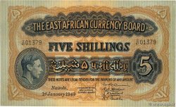 5 Shillings ÁFRICA ORIENTAL BRITÁNICA  1949 P.28b