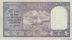 10 Rupees Numéro spécial BURMA (SEE MYANMAR)  1947 P.32 XF