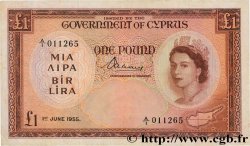 1 Pound CHIPRE  1955 P.35a BC+