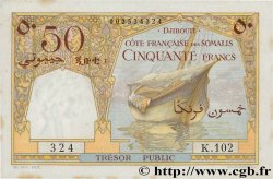 50 Francs DJIBOUTI  1952 P.25 AU