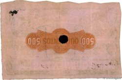 500 Reales De Vellon Annulé SPAIN Zaragoza 1857 PS.453b F+