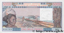 5000 Francs STATI AMERICANI AFRICANI  1987 P.608Hl AU