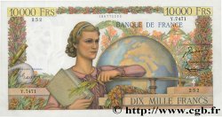 10000 Francs GÉNIE FRANÇAIS FRANKREICH  1954 F.50.72 fST