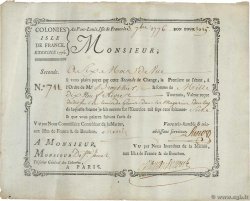 1019 Livres MAURITIUS Port Louis 1776 MK.52var1 VF+