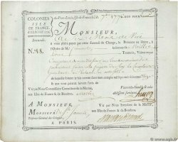 1000 Livres MAURITIUS Port Louis 1776 MK.52var2 VF+