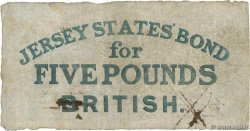 5 Pounds Annulé JERSEY  1840 P.A01b q.MB