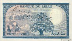 100 Livres Non émis LIBAN  1964 P.(66s-)VAR NEUF