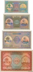 1 au 10 Rupees Lot MALDIVAS  1960 P.02b au P.05b FDC