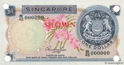 1 Dollar Spécimen SINGAPORE  1967 P.01s FDC