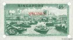 5 Dollars Spécimen SINGAPORE  1967 P.02s FDC