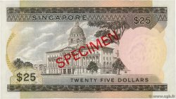 25 Dollars Spécimen SINGAPORE  1967 P.04s FDC