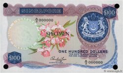 100 Dollars Spécimen SINGAPUR  1967 P.06s fST+