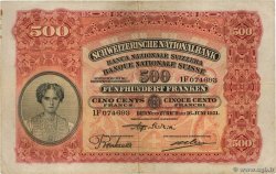 500 Francs SWITZERLAND  1931 P.36b F+