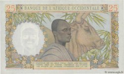 25 Francs FRENCH WEST AFRICA  1943 P.38 XF+