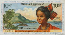 10 Nouveaux Francs FRENCH ANTILLES  1962 P.05a