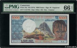 1000 Francs CAMEROON  1974 P.16a