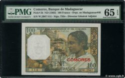 100 Francs COMORES  1960 P.03b2 NEUF