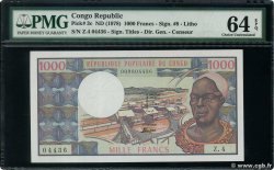 1000 Francs CONGO  1978 P.03c q.FDC