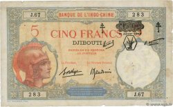 5 Francs DJIBOUTI  1943 P.11 VG