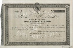100 Reales Vellon SPAIN Bayona 1873 P.- XF