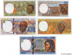 500 au 10000 Francs Lot CENTRAL AFRICAN STATES  1994 P.301Fb au P.305Fa UNC-