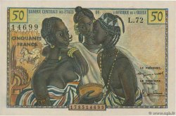 50 Francs WEST AFRICAN STATES  1958 P.001 UNC-