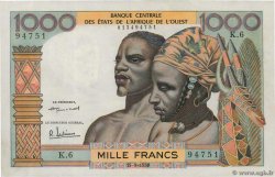 1000 Francs ESTADOS DEL OESTE AFRICANO  1959 P.004 SC
