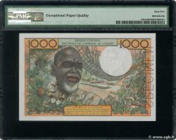 1000 Francs Spécimen ESTADOS DEL OESTE AFRICANO  1965 P.103Ads FDC