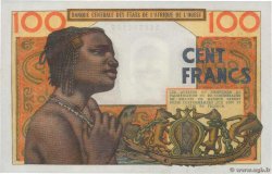 100 Francs STATI AMERICANI AFRICANI  1961 P.201Ba q.FDC