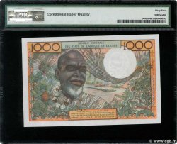 1000 Francs ESTADOS DEL OESTE AFRICANO  1961 P.503Eb SC+