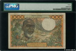 1000 Francs STATI AMERICANI AFRICANI  1961 P.503Eb MB