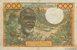 1000 Francs STATI AMERICANI AFRICANI  1967 P.503Eg MB
