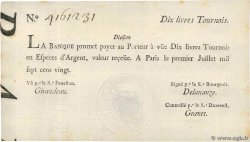 10 Livres Tournois typographié FRANKREICH  1720 Dor.22 fST+